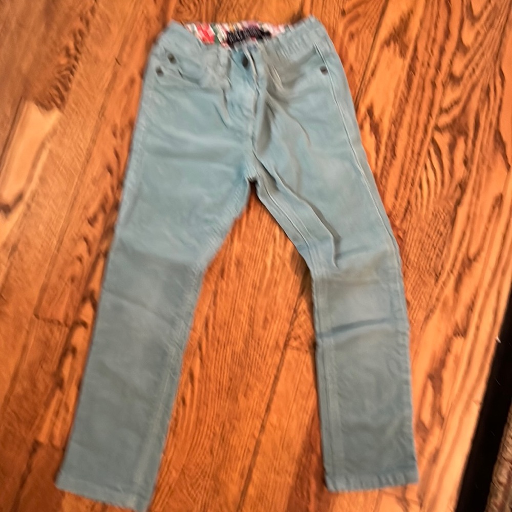 Mini Boden 7Y.  Green corduroy pants